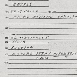 Eastern questionnaire, answ...