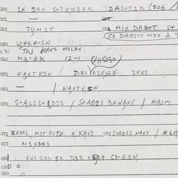 Eastern questionnaire, answ...