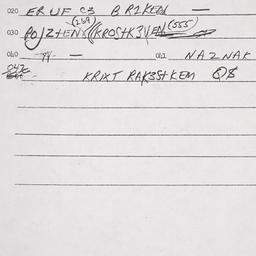 Eastern questionnaire, answ...