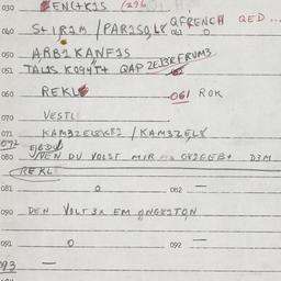 Eastern questionnaire, answ...