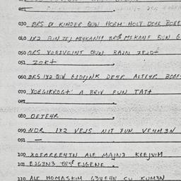 Eastern questionnaire, answ...