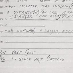Eastern questionnaire, answ...