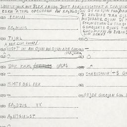 Eastern questionnaire, answ...