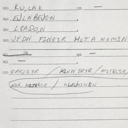 Eastern questionnaire, answ...