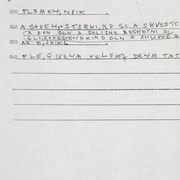 Eastern questionnaire, answ...