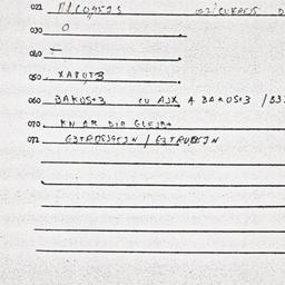 Eastern questionnaire, answ...
