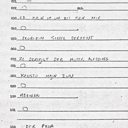 Eastern questionnaire, answ...