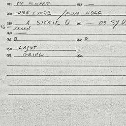 Eastern questionnaire, answ...