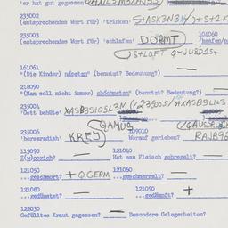 Western questionnaire, answ...