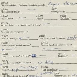 Western questionnaire, answ...