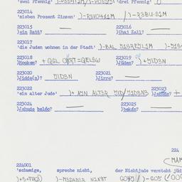 Western questionnaire, answ...