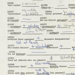 Western questionnaire, answ...