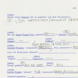 Western questionnaire, answ...