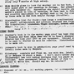 List of final tasks for com...