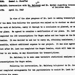 Memorandum from Samuel A. S...