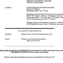 Announcements, 2001-02-20. ...