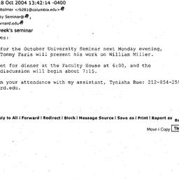 Announcements, 2004-10-25. ...