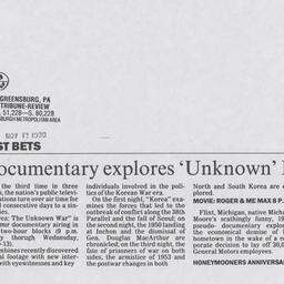 Documentary explores 'u...