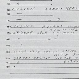 Eastern questionnaire, answ...