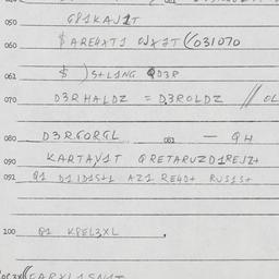 Eastern questionnaire, answ...
