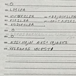 Eastern questionnaire, answ...