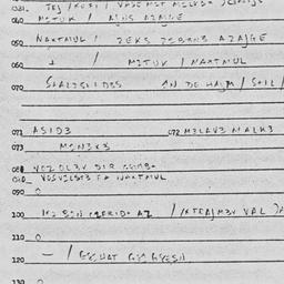 Eastern questionnaire, answ...