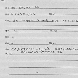 Eastern questionnaire, answ...
