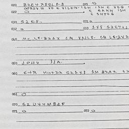 Eastern questionnaire, answ...