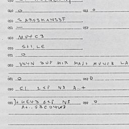 Eastern questionnaire, answ...
