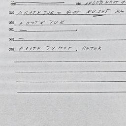 Eastern questionnaire, answ...