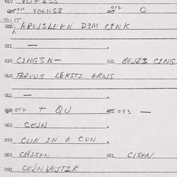 Eastern questionnaire, answ...
