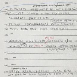 Eastern questionnaire, answ...