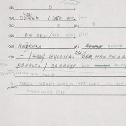 Eastern questionnaire, answ...