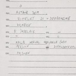 Eastern questionnaire, answ...