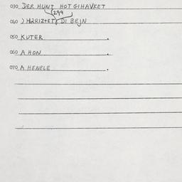 Eastern questionnaire, answ...