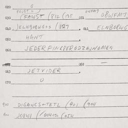 Eastern questionnaire, answ...