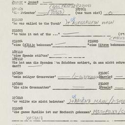 Western questionnaire, answ...