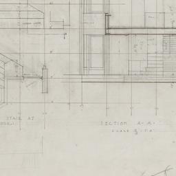 Stairwell plan, section