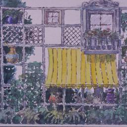 Perspective drawing, detail...