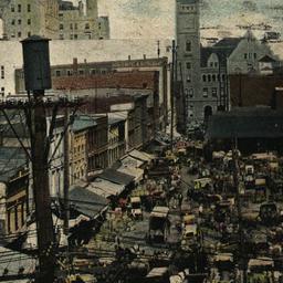 Centre Market Scene, Newark...