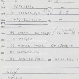 Eastern questionnaire, answ...