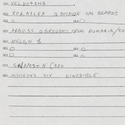 Eastern questionnaire, answ...
