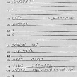 Eastern questionnaire, answ...