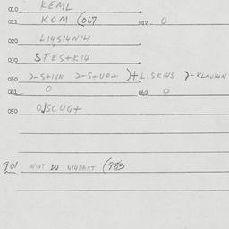 Eastern questionnaire, answ...
