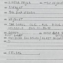 Eastern questionnaire, answ...