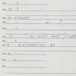 Eastern questionnaire, answ...