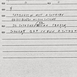 Eastern questionnaire, answ...