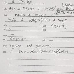 Eastern questionnaire, answ...