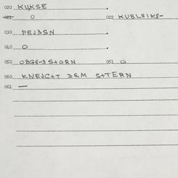 Eastern questionnaire, answ...