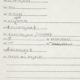 Eastern questionnaire, answ...